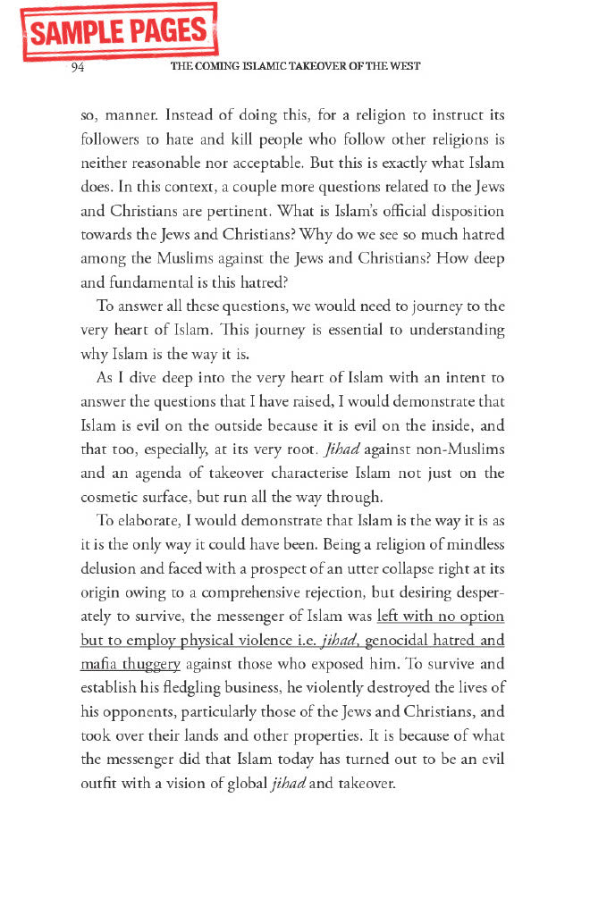 E-Book: The Coming Islamic Takeover of the West